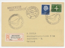 Registered card / Label Netherlands 1961