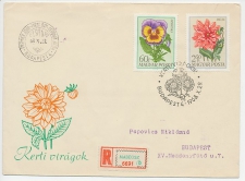 Registered cover / Postmark Hungary 1968