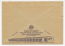 Postal cheque cover Germany1962