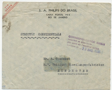 Crash mail cover  Brazil - Netherlands 1938
