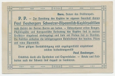 Postal stationery Switzerland 1909