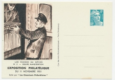 Postal stationery France 1951