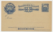 Postal stationery El Salvador 1895