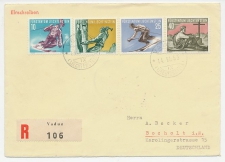 Registered Cover Liechtenstein 1955