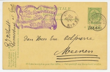 Illustrated card / Hand stamp  Belgium 1909