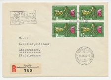 Registered cover / Postmark Switzerland 1954