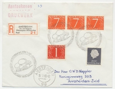 Registered cover / Label Netherlands 1965