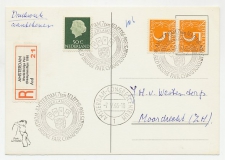 Registered card / Label Netherlands 1966