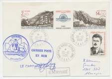 Registered cover / Postmark / Cachet T.A.A.F 1986