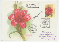 Registered cover / Postmark Soviet Union 1989
