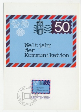 Maximum card Liechtenstein 1983