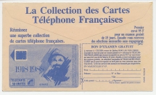 Postal cheque cover France 1991