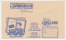 Postal cheque cover France 1989