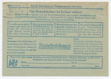 Postal cheque cover Germany 1957