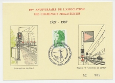 Card / Postamark France 1987