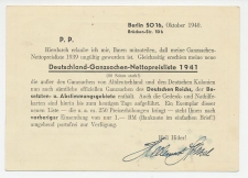 Postcard / Postmark Deutsches Reich / Germany 1940