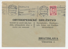 Printed address cover Czechoslovakia 1935