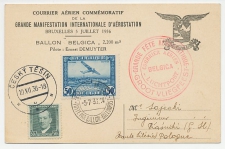 Postcard / Postmark Belgium 1936