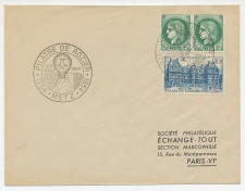 Cover / Postmark France 1954