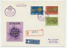 Registered cover / Postmark Portugal 1968
