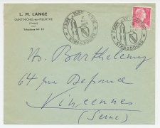 Cover / Postmark France 1955