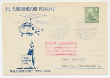 Card / Postmark Sweden 1949