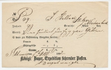 Shipping receipt Bayern 1862