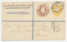Registered Postal stationery GB / UK 1903 - Privately printed