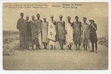 Postal stationery Belgian Congo / German East Africa 1918       