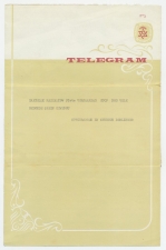 Shaare Zedek Telegram Israel / Netherlands 1972
