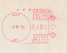 Meter cover Canada 1969