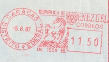 Meter cover Venezuela 1987