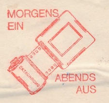 Registered address label Switzerland 1966