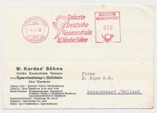 Meter card Germany 1958