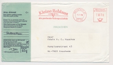 Meter cover Germany 1978 - Printed custom label
