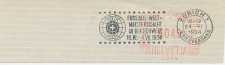 Postmark cut Switzerland 1954