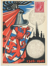 Postcard / Postmark Luxembourg 1946