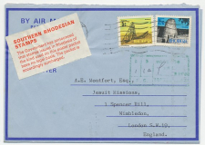 Airmail letter Southern Rhodesia 1970