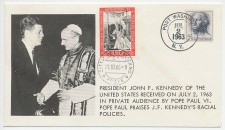 Cover / Postmark USA 1963 - Vatican 1966