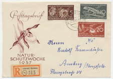 Registered cover / Postmark DDR / Germany 1957