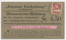 Card / Postmark Switzerland 1923