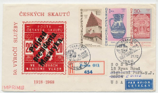 Registered cover / Postmark Czechoslavakia 1968