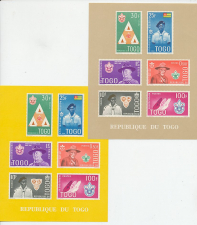 2 x Block /Sheet Togo 1961 MNH