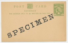 Specimen - Postal stationery Zanzibar