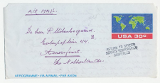 Postal stationery USA - Netherlands 1983