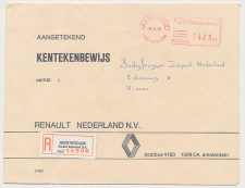 Registered meter cover Netherlands 1979 - Personal R label