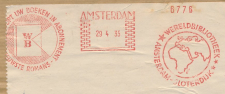 Meter address label  Netherlands 1935