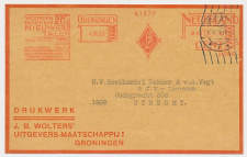 Meter address label Netherlands 1933