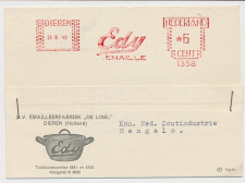 Meter card Netherlands 1948