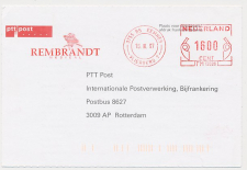 Postage due meter card Netherlands 1997